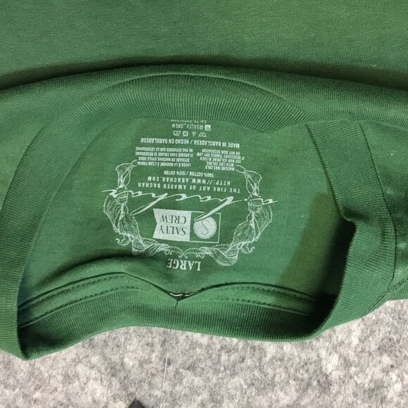 Salty Crew shirt Mens Large Green Amadeo Bachar Ahi Mount Double Sided T-shirt - Picture 11 of 12